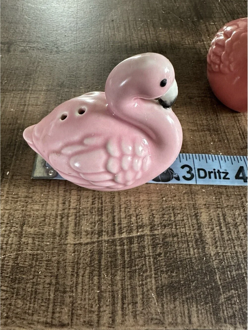 Pink Flamingo Salt & Pepper Shakers Ceramic Tropical Bird Kitchen Decor Set